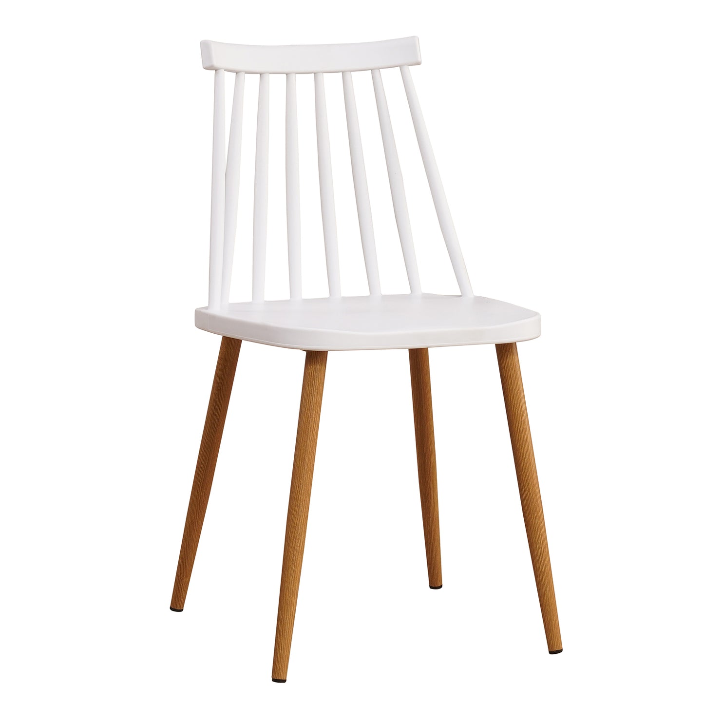 ArteLibre Καρέκλα Πλαστική/Μεταλλική Λευκή/Φυσική 14600039