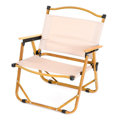ArteLibre Καρέκλα Παραλίας Υφασμάτινη/Μεταλλική Μπεζ/Φυσική 14660031