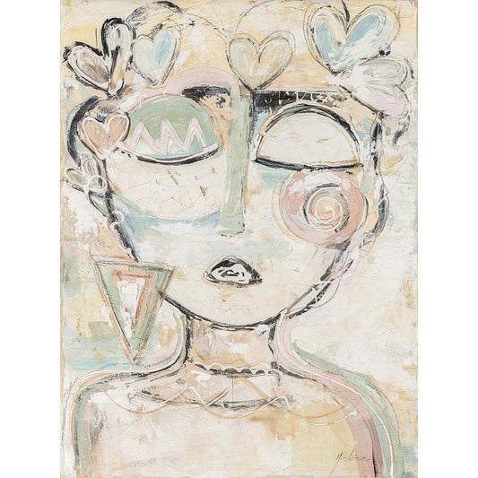 ArteLibre Πίνακας 'Γυναικείο Πρόσωπο' Καμβάς Πολύχρωμος 14670022