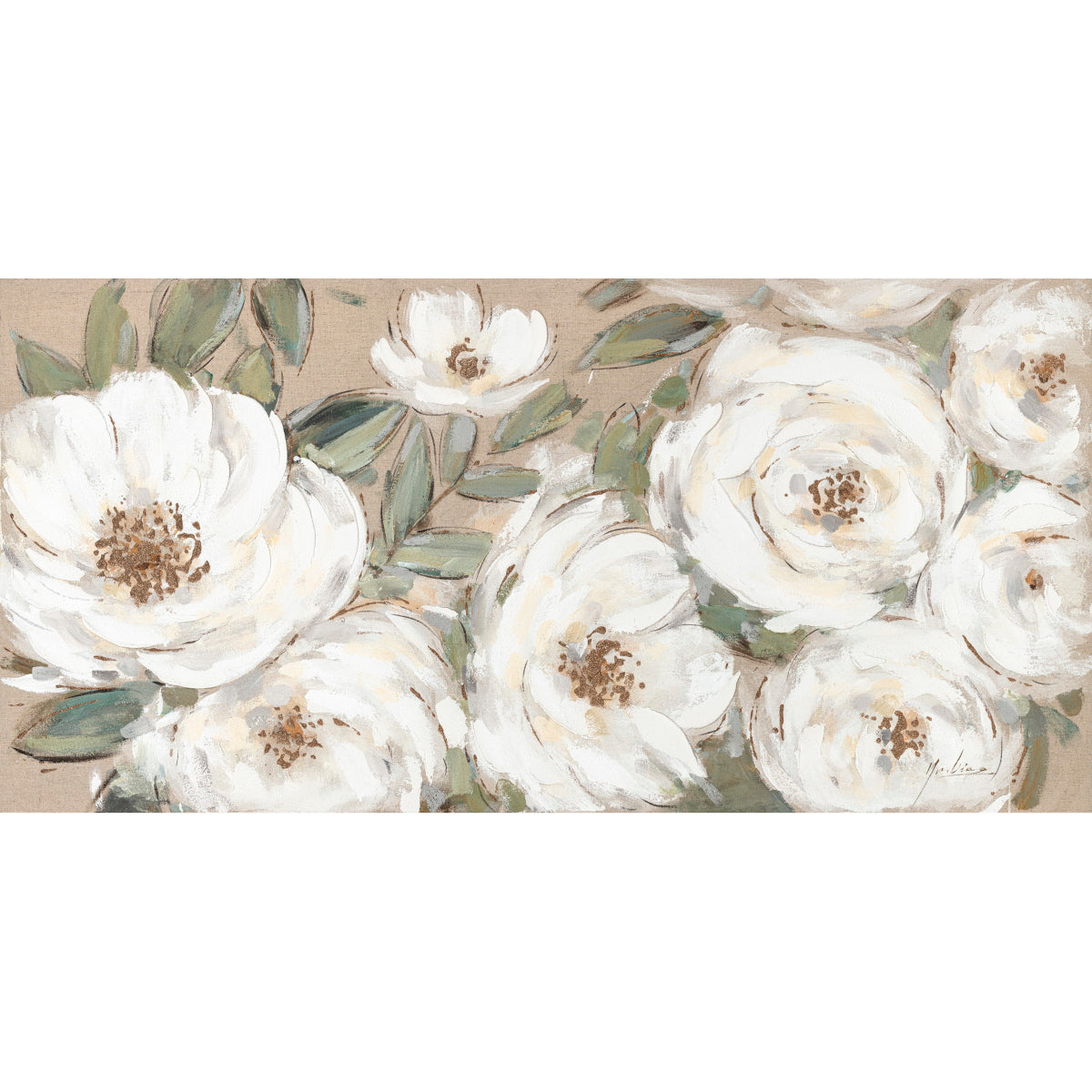 ArteLibre Πίνακας 'Λουλούδια' Καμβάς Πολύχρωμος 14670046