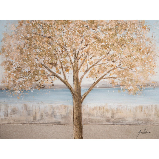 ArteLibre Πίνακας 'Δέντρο και Λίμνη' Καμβάς Πολύχρωμος 14670066