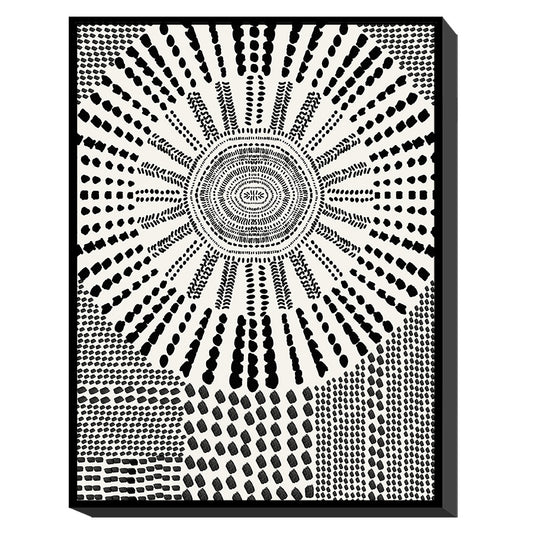 Πίνακας 'Μοντέρνα Τέχνη' Καμβάς Λευκός/Μαύρος 60x4x80