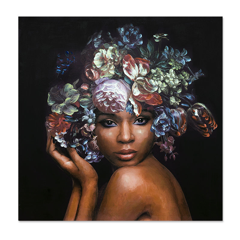 ArteLibre Πίνακας 'Γυναίκα με Λουλούδια' Καμβάς Πολύχρωμος 14690021