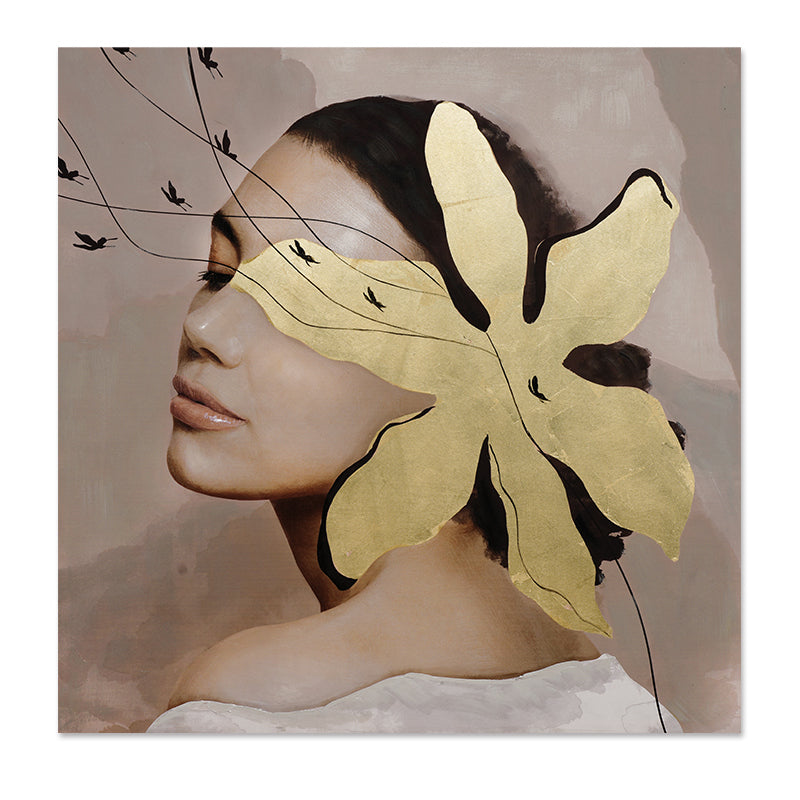 ArteLibre Πίνακας 'Γυναίκα με Λουλούδι' Καμβάς Πολύχρωμος 14690031