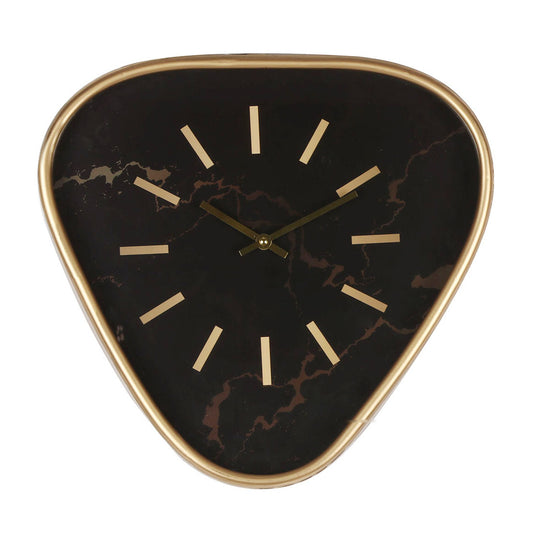 ArteLibre Ρολόι Τοίχου Μεταλλικό/Ξύλινο Μαύρο/Χρυσό 14700001