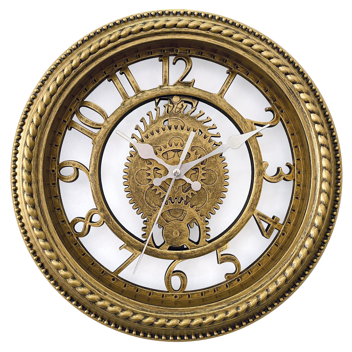ArteLibre Ρολόι Τοίχου Πλαστικό Αντικέ Χρυσό 14740014