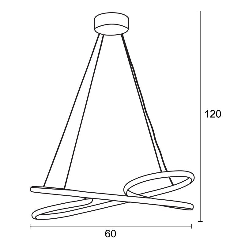 Φωτιστικό Οροφής LED Αλουμινένιο/Plexiglass Λευκό 60x15x120