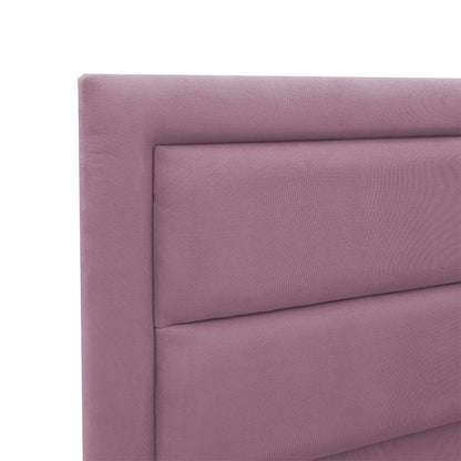 pakoworld Κρεβάτι Διπλό με Αποθηκευτικό Χώρο Υφασμάτινο Ροζ 197-000106