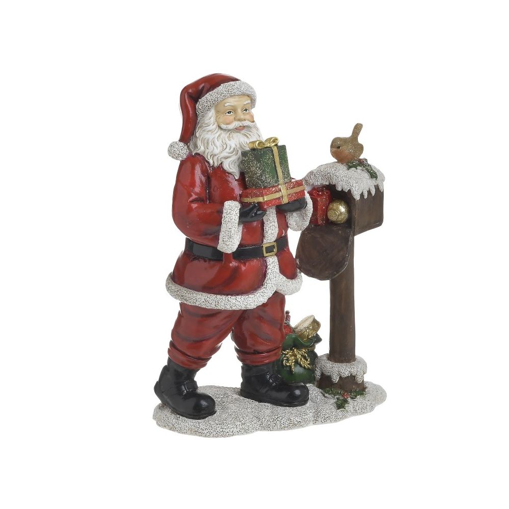 inart Διακοσμητικός Άγιος Βασίλης Πολυρεσίνης Πολύχρωμος 2-70-401-0010