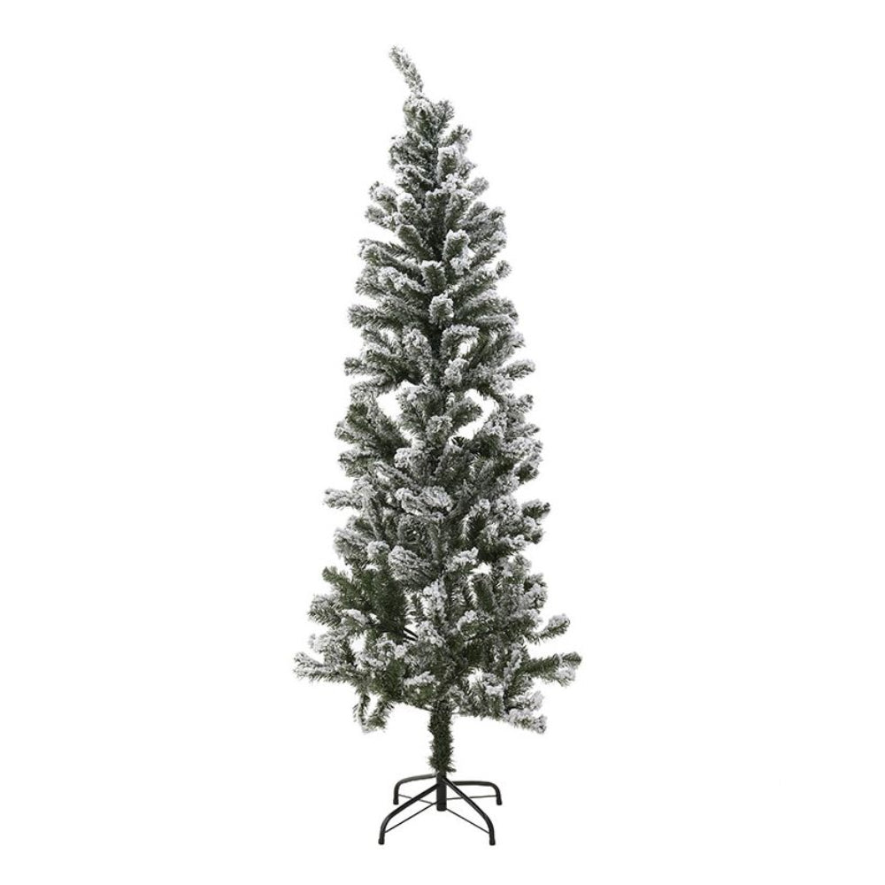 inart Χριστουγεννιάτικο Δέντρο Πλαστικό Πράσινο/Λευκό 2-85-125-0023