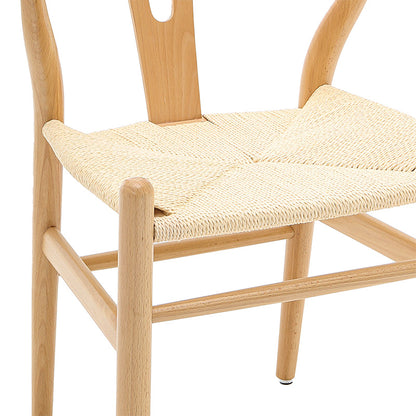Καρέκλα Sandra Ξύλο-Σχοινί Φυσικό