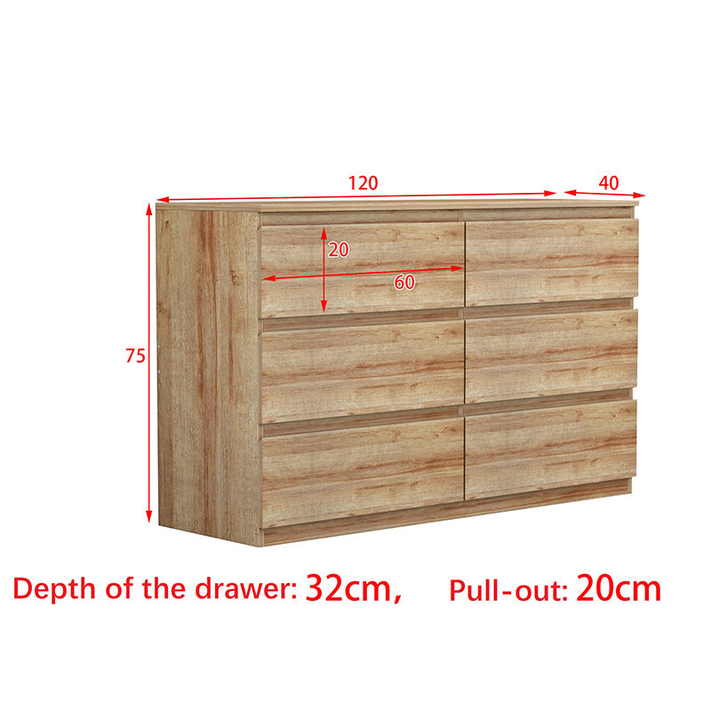 Συρταριέρα Ξύλινη Αντικέ Γκρι 120x40x75