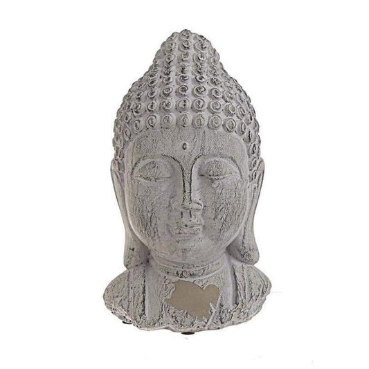 inart Διακοσμητική Προτομή 'Βούδας' Τσιμεντένια Αντικέ Γκρι 3-70-456-0064