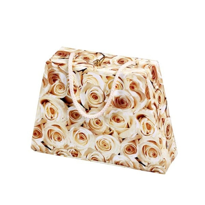 JK Home Κουτί 'Τριαντάφυλλα' Χάρτινο Μπεζ 43025