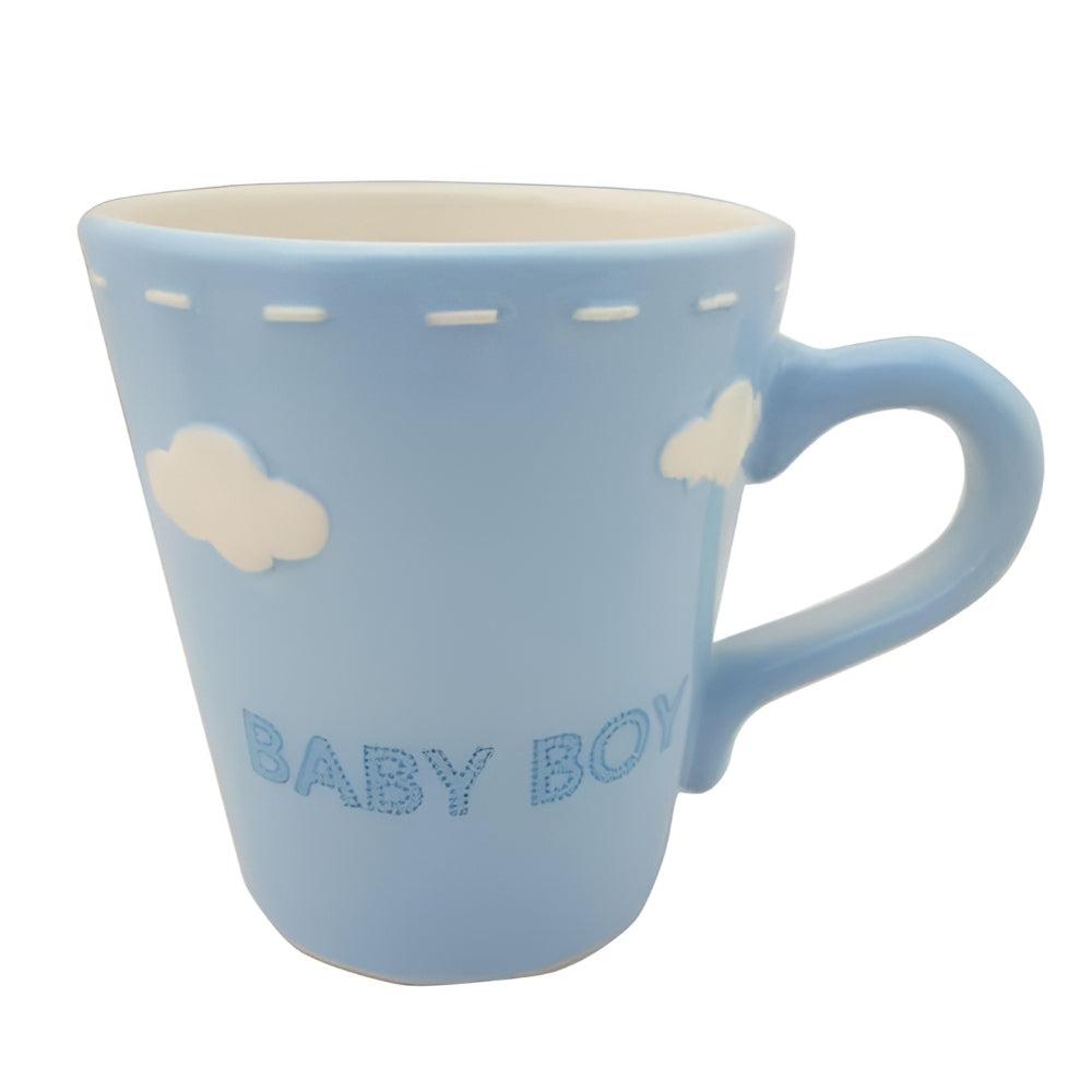 JK Home Κούπα 'Baby Boy' Κεραμική Γαλάζια/Λευκή 49503