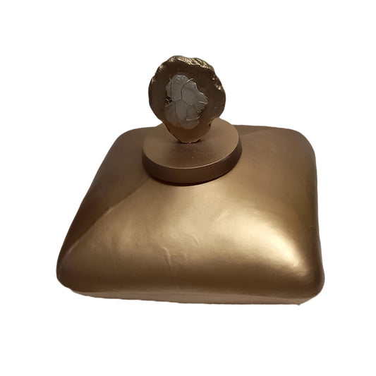 Karvounis Καράφα Διακοσμητική Γυάλινη Χρυσή 51080-GOLD