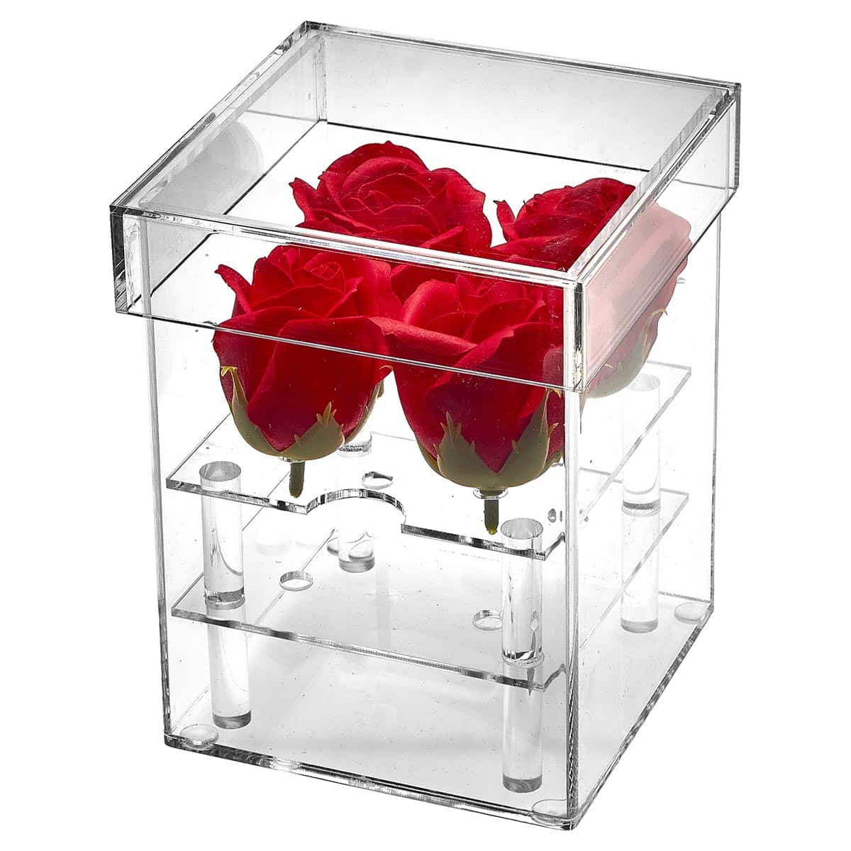JK Home Κουτί για Λουλούδια Plexiglass Διάφανο 56482