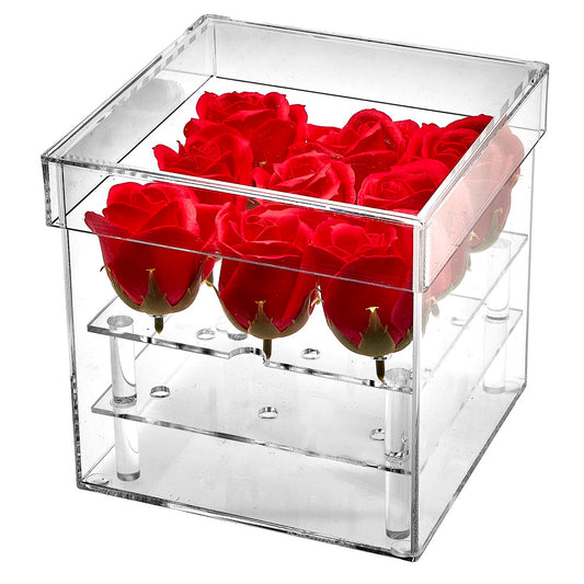 JK Home Κουτί για Λουλούδια Plexiglass Διάφανο 56483