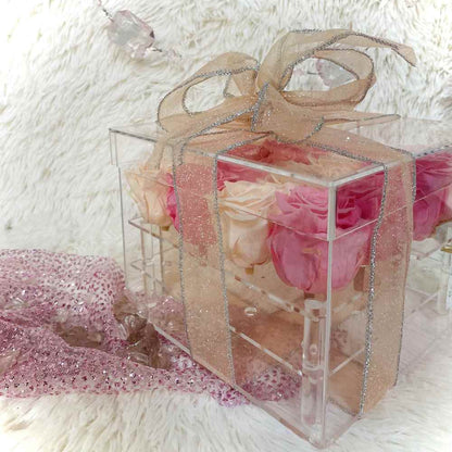 JK Home Κουτί για Λουλούδια Plexiglass Διάφανο 56484