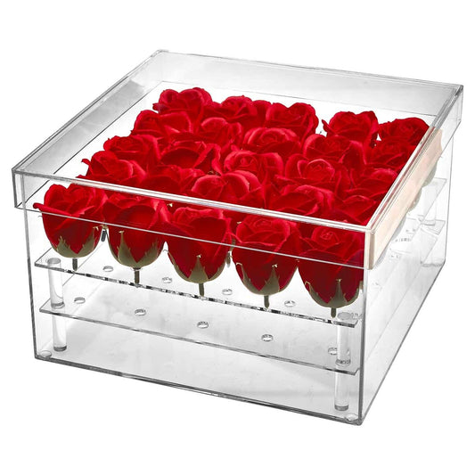 JK Home Κουτί για Λουλούδια Plexiglass Διάφανο 56485