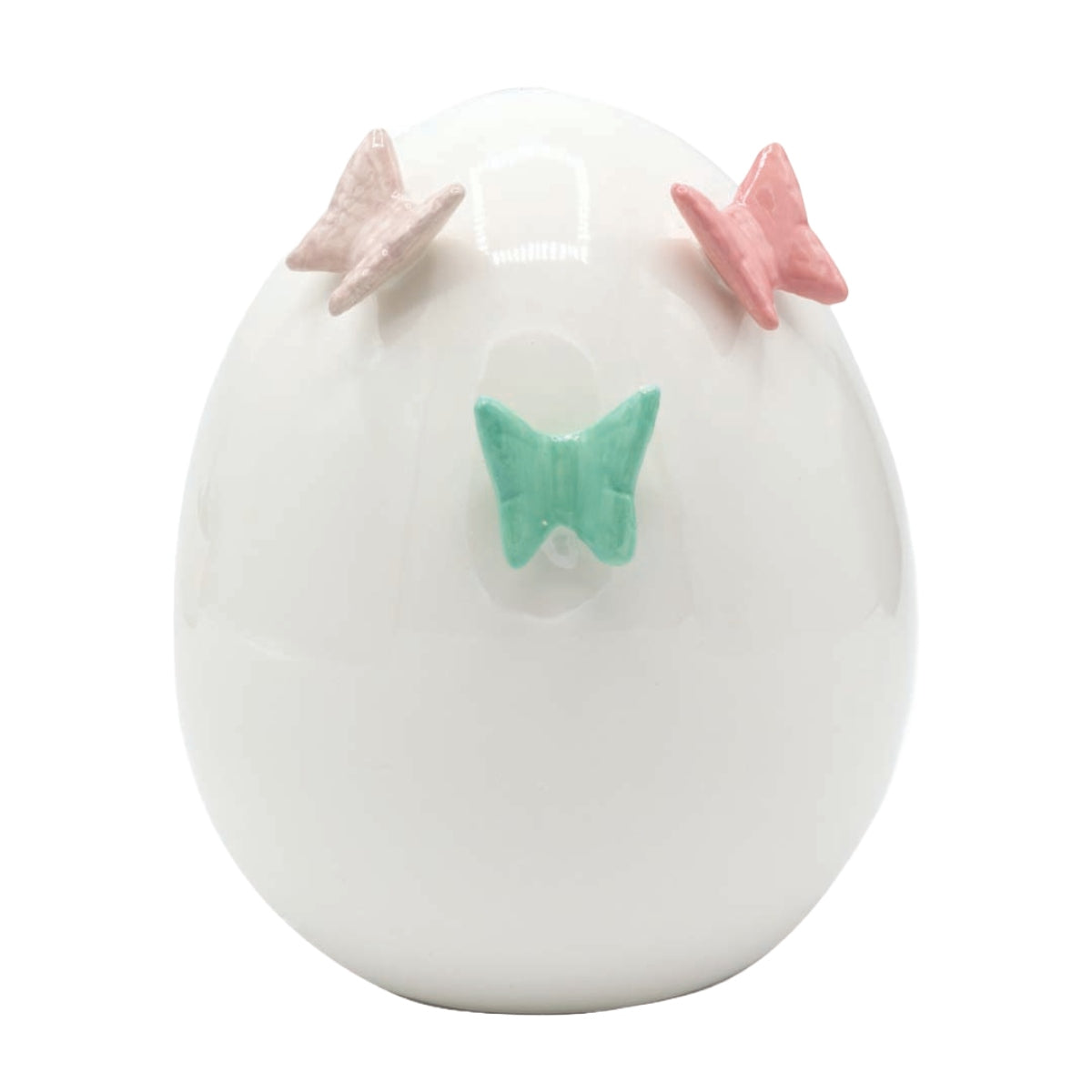 JK Home Αυγό Πασχαλινό με Πεταλούδες Κεραμικό Πολύχρωμο 57145