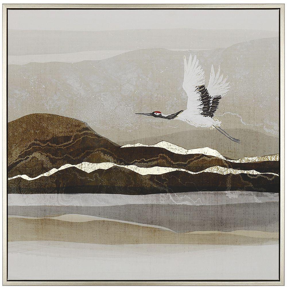 Iliadis Πίνακας 'Πουλί και Λίμνη' Καμβάς Πολύχρωμος 76445