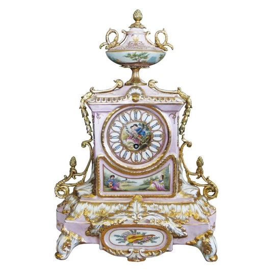 House of Classic Επιτραπέζιο Ρολόι Πορσελάνινο Πολύχρωμο ART-85620/17