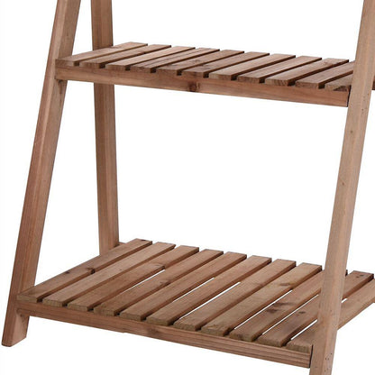 Ανθοστήλη Ξύλινη Φυσική 63x38x96