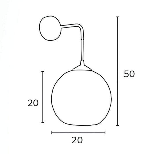 Απλίκα Μπάλα Σχοινί Natural Φ20 Ε27