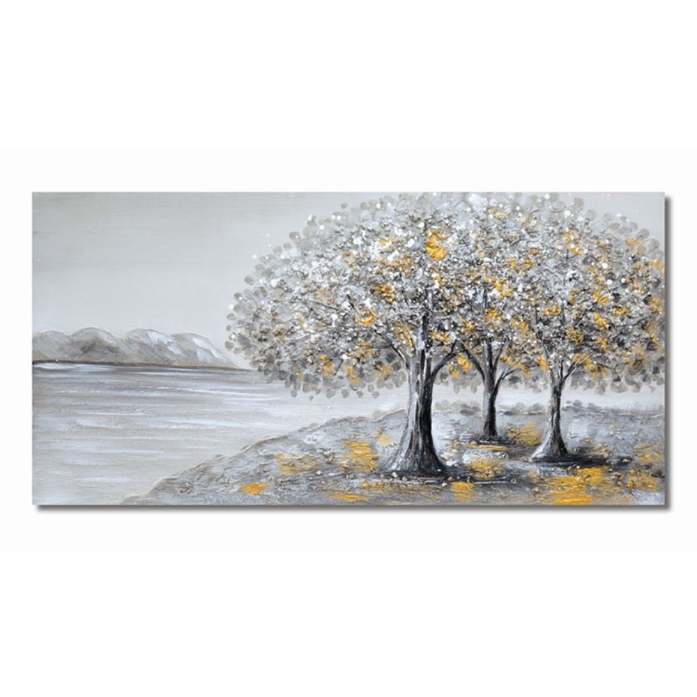 Karvounis Πίνακας 'Δέντρα' Καμβάς Ασημί/Χρυσός BD21B271A-1Β