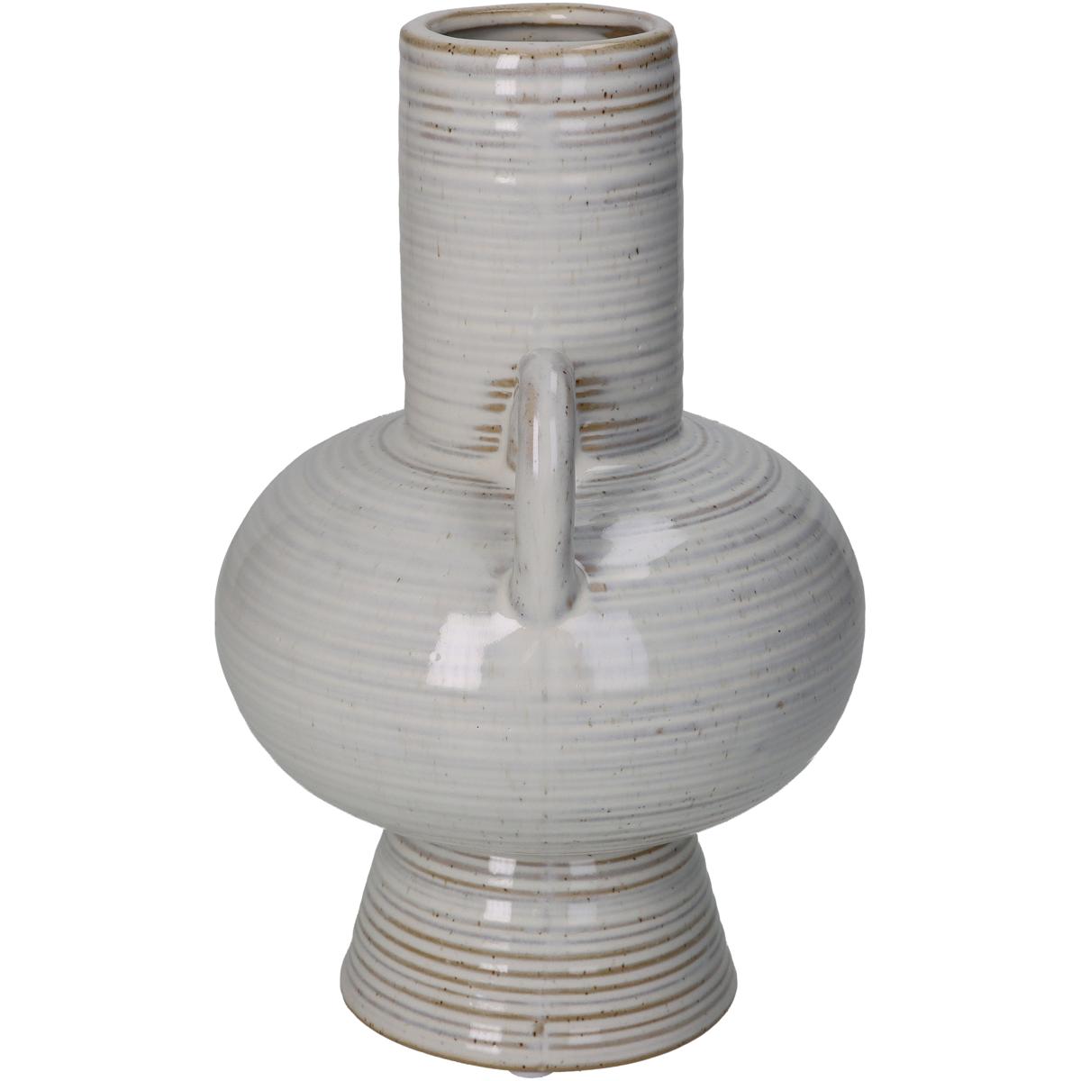 Βάζο Μπεζ Κεραμικό 13.5x13.5x21.4