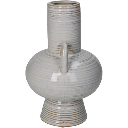 Βάζο Μπεζ Κεραμικό 13.5x13.5x21.4