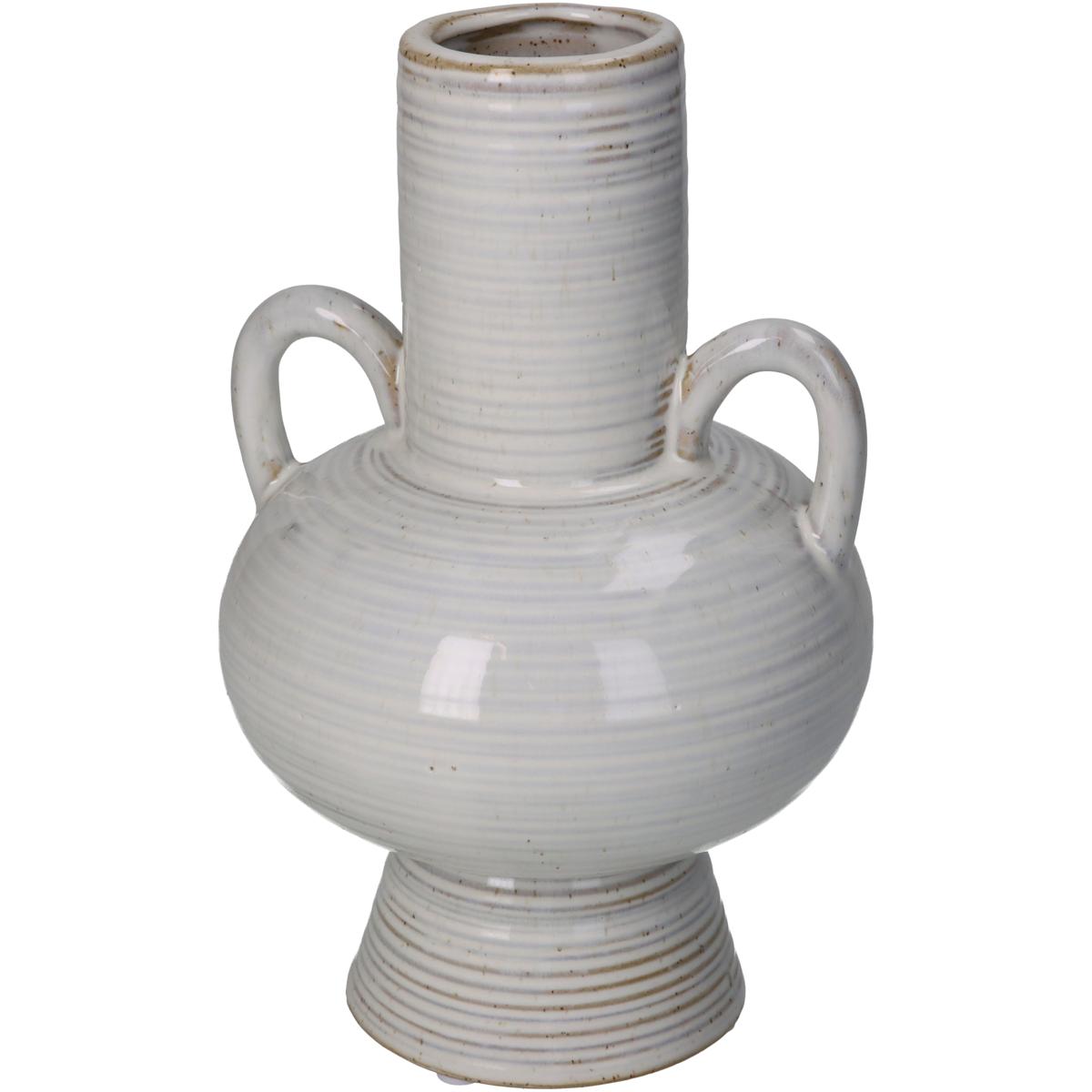 Βάζο Μπεζ Κεραμικό 13.5x13.5x21.4
