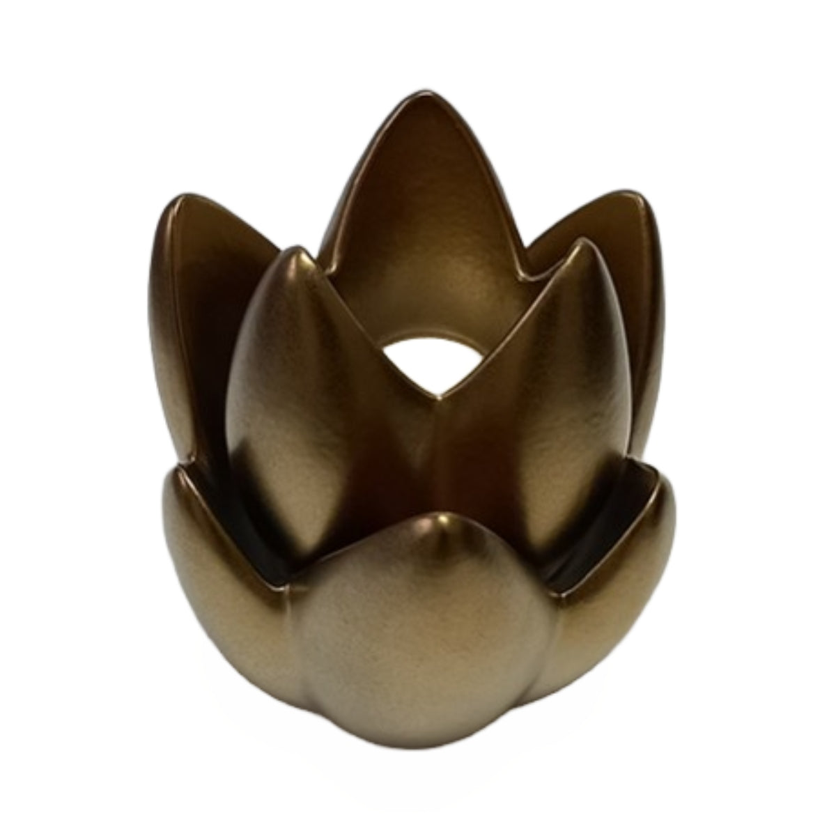 Karvounis Διακοσμητικό Νούφαρο Κεραμικό Χρυσό K8152C-GOLD