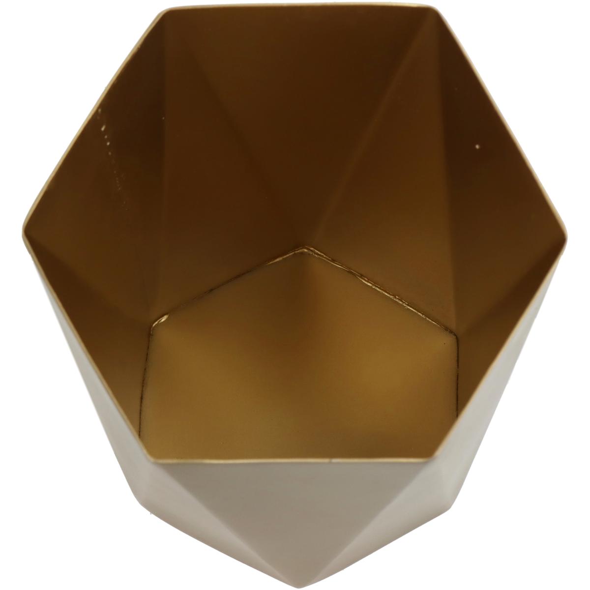 Κασπώ Μεταλλικό Χρυσό 13x13x15