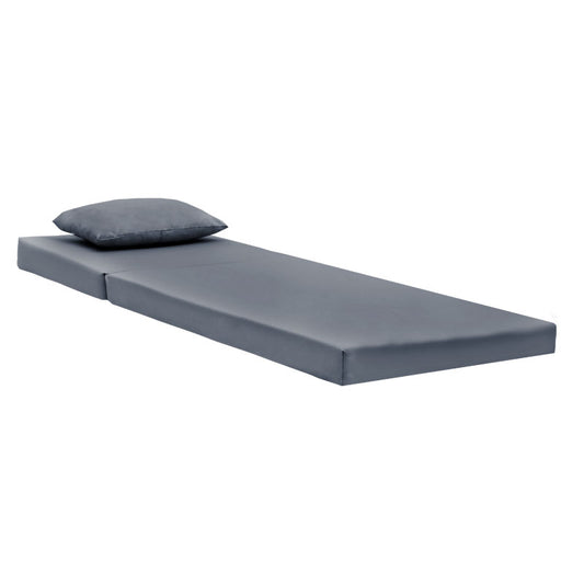 Μαξιλάρι Ξαπλώστρας Υφασμάτινο Γκρι 185x60x10