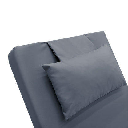 Μαξιλάρι Ξαπλώστρας Υφασμάτινο Γκρι 185x60x10