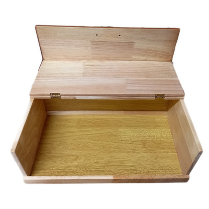 Ψωμιέρα Ξύλινη Καφέ/Φυσική 29x21x13