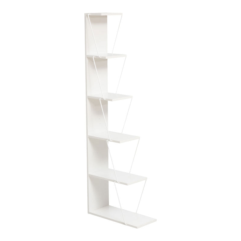 Ραφιέρα Ξύλινη/Μεταλλική Λευκή 50x22x150