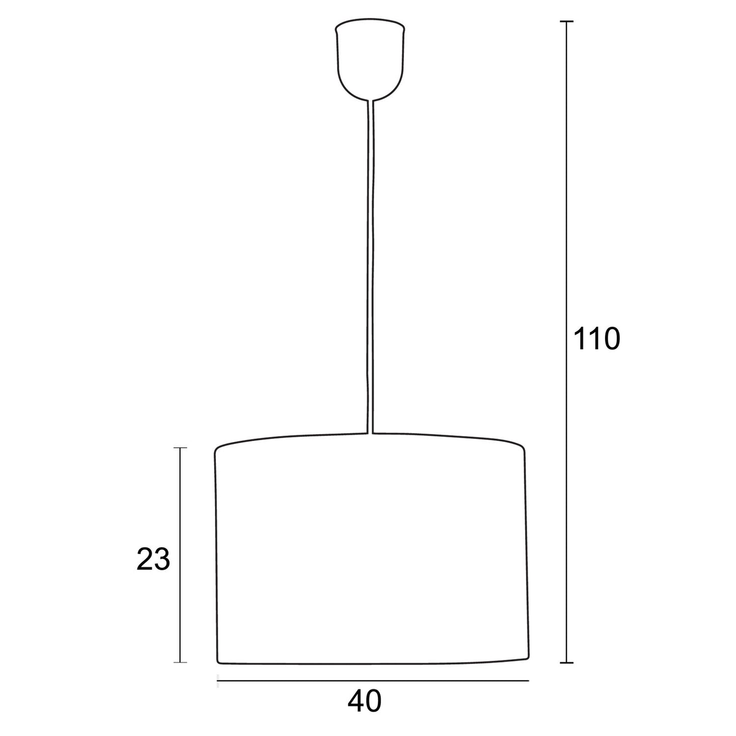 Φωτιστικό Οροφής Υφασμάτινο Γκρι/Μαύρο 40x40x23