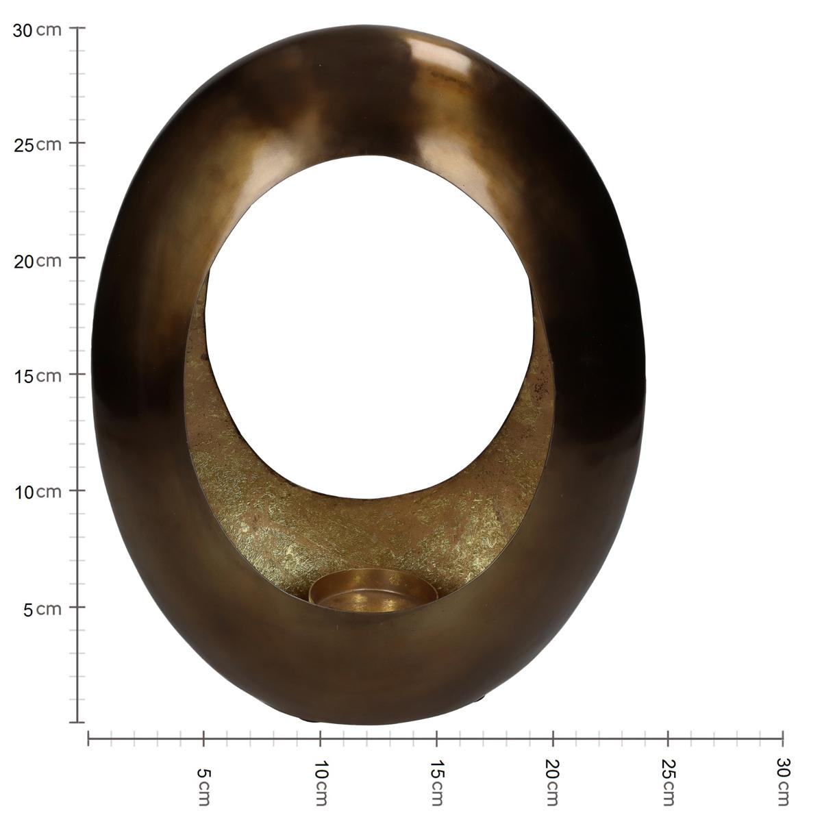 ArteLibre Κηροπήγιο Μεταλλικό Αντικέ Χρυσό 05150015