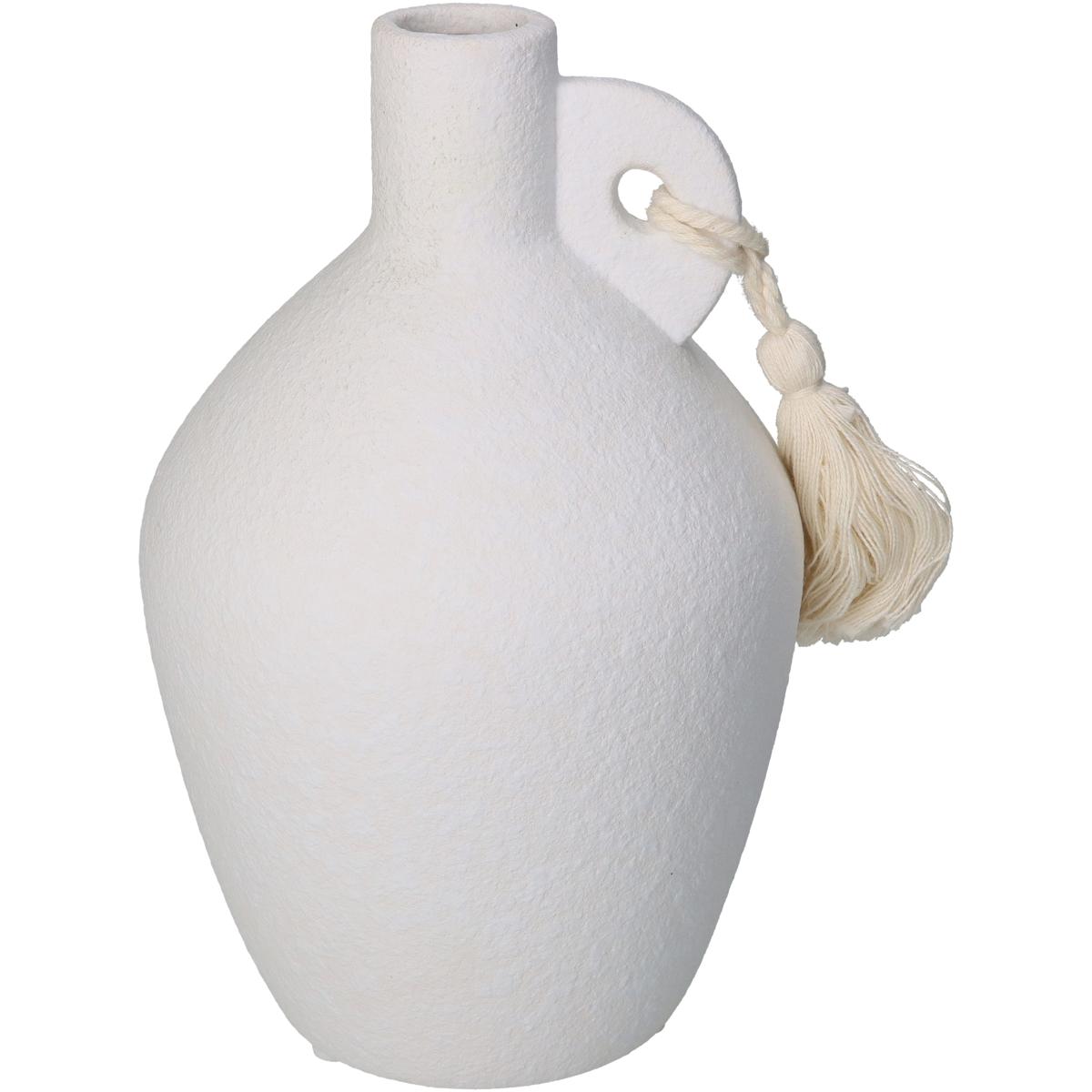 ArteLibre Βάζο με Φούντα Δολομίτη Λευκό 05150119