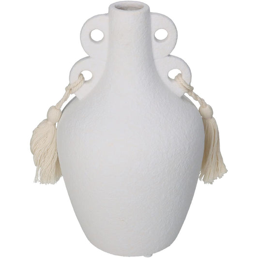 ArteLibre Βάζο με Φούντες Δολομίτη Λευκό 05150120