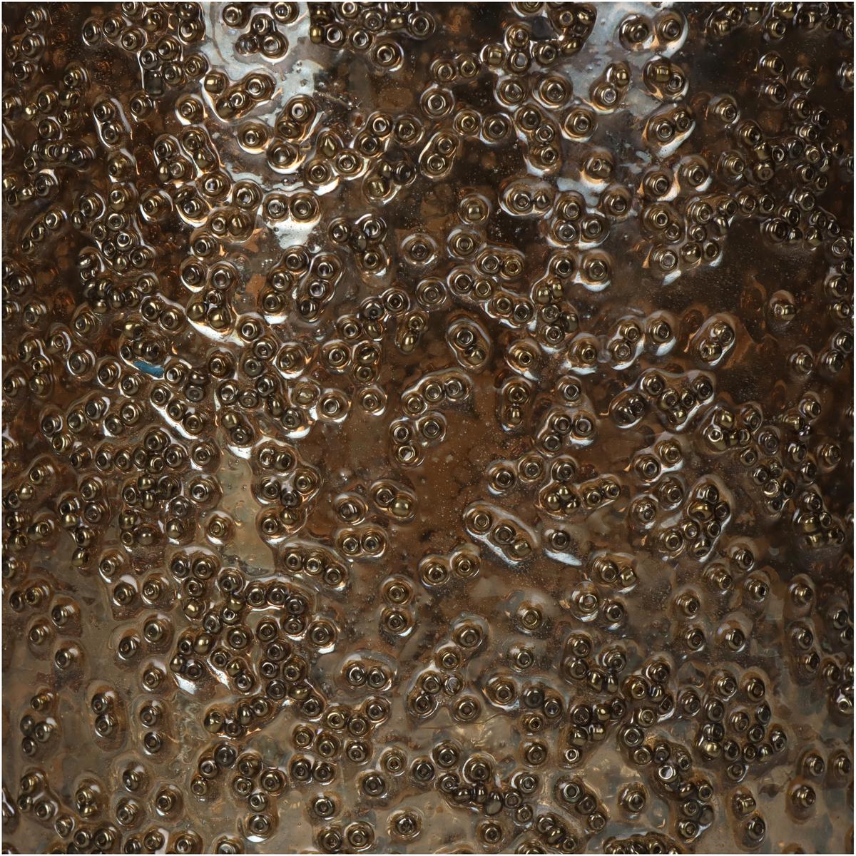 Κηροπήγιο Γυάλινο Χρυσό 16x16x21