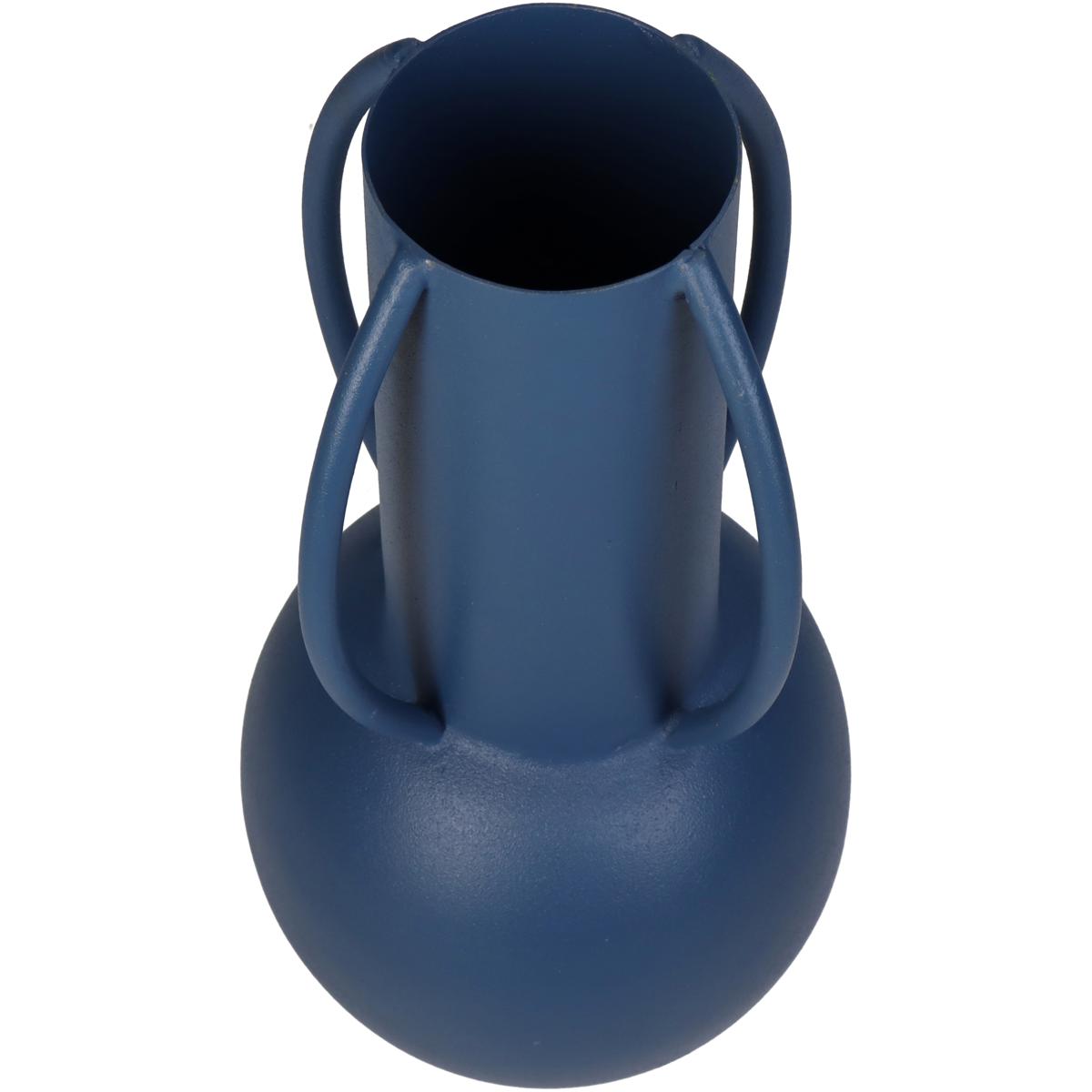 ArteLibre Βάζο Μεταλλικό Μπλε 05155019