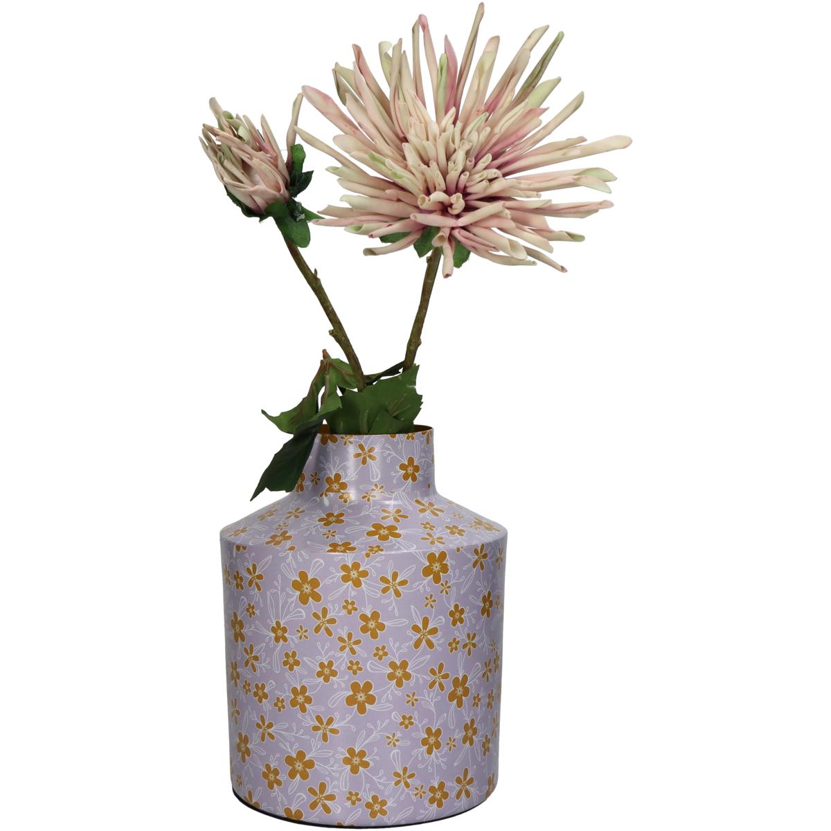 ArteLibre Βάζο 'Λουλούδια' Μεταλλικό Πολύχρωμο 05155243