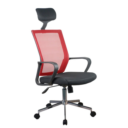 ArteLibre Καρέκλα Γραφείου Υφασμάτινη Κόκκινη/Μαύρη 14230021