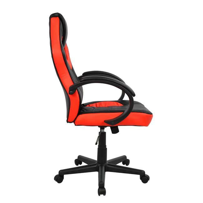 ArteLibre Καρέκλα Γραφείου Δερματίνης Μαύρη/Κόκκινη 14240007