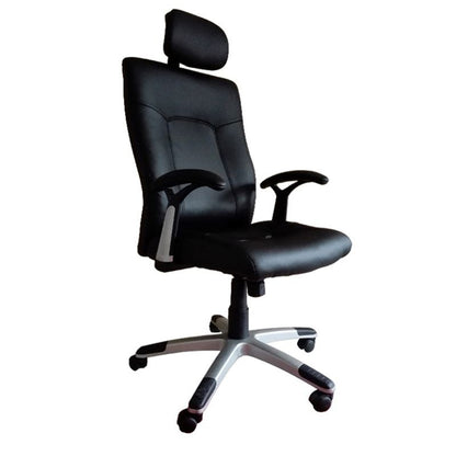 Καρέκλα Γραφείου ΠYPHNH Μαύρο PU 65x66x123-133cm