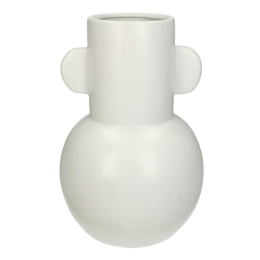 Βάζο Κεραμικό Λευκό 17x17x26